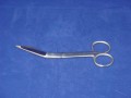 Lister verbandschaar gebogen (lang) RVS 16 cm 