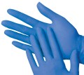 Handschoenen ABENA Hybride / Excellent Vitrile poedervrij BLAUW 100st, nu vanaf € 6,95 (bij 5x100st)