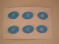 Blauwe siliconen ringen