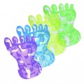 Badmat anti-slip voetvorm 43x70cm in diverse kleuren