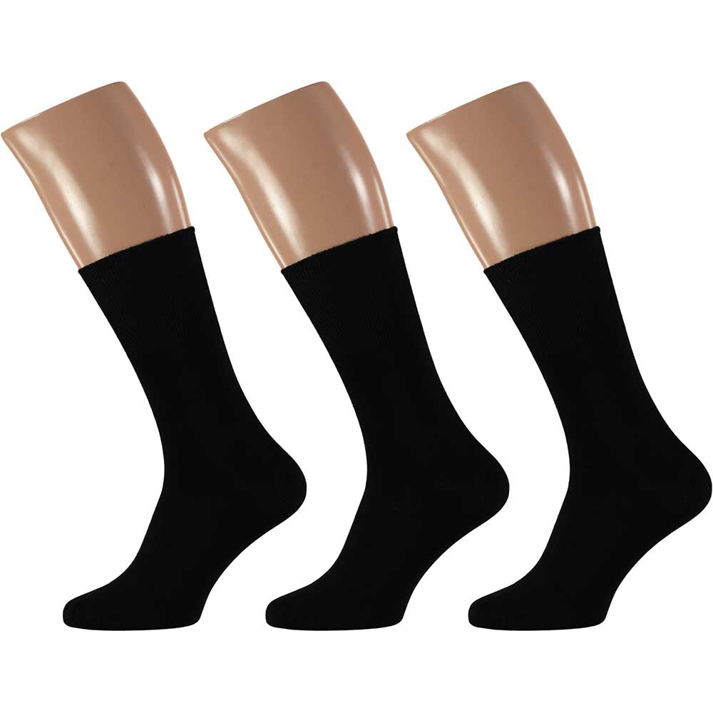 Alfabet Handelsmerk Groenten Apollo Anti-druk sokken voor gevoelige voeten/benen (Modal, per 3 paar)  Beige of Zwart - All4feet